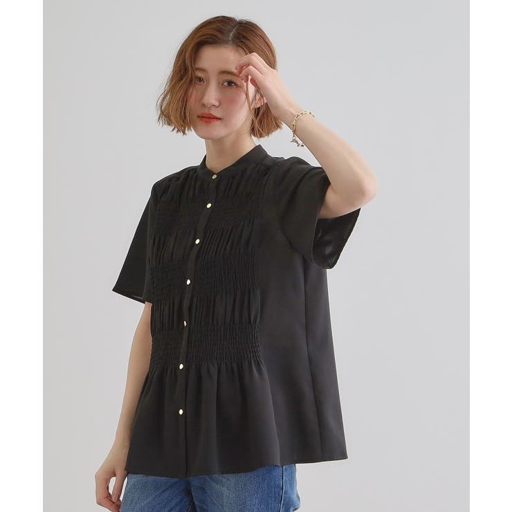 大人の抜け感シアースラブシャーリングブラウス | grove | 詳細画像5 