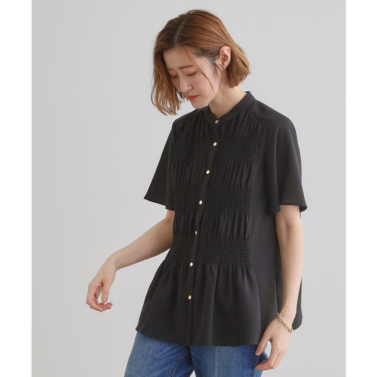 大人の抜け感シアースラブシャーリングブラウス | grove | 詳細画像6 