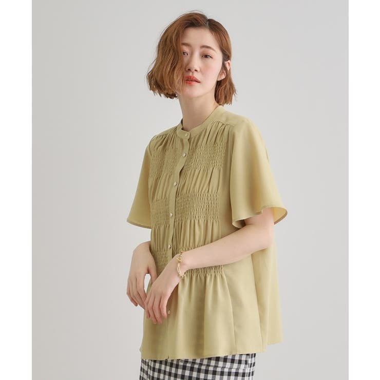 大人の抜け感シアースラブシャーリングブラウス | grove | 詳細画像10 