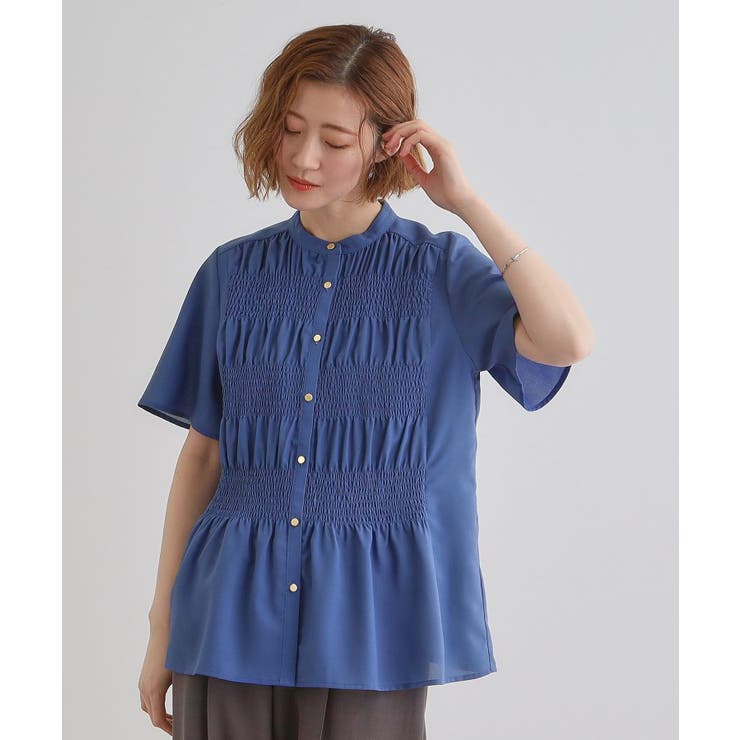 大人の抜け感シアースラブシャーリングブラウス | grove | 詳細画像14 