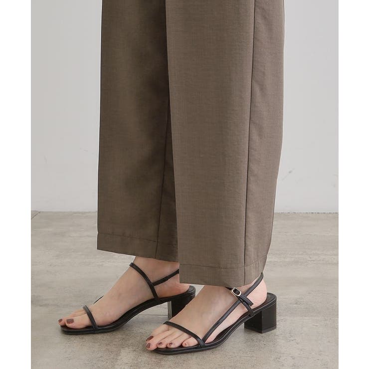 【洗える・シワになりにくい】麻調センタープレスワイドパンツ | grove | 詳細画像26 