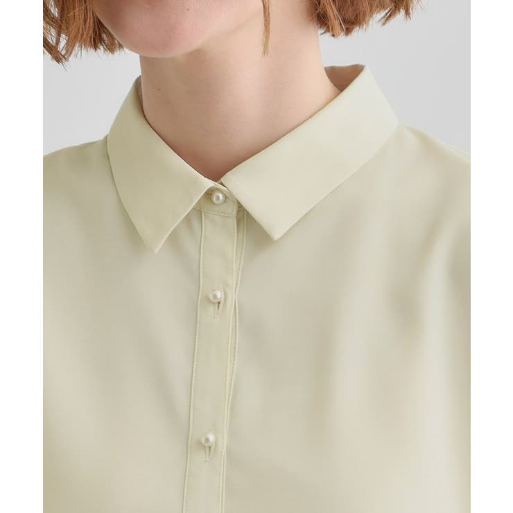 【雑誌掲載】お手入れ楽ちんが嬉しい機能付き！大人のキレイとろみシャツ | grove | 詳細画像21 