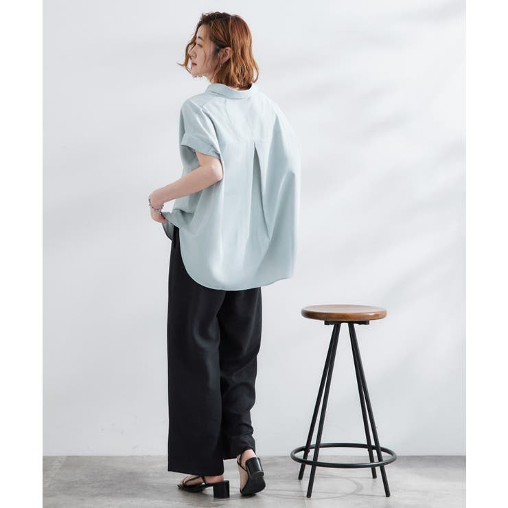 【雑誌掲載】お手入れ楽ちんが嬉しい機能付き！大人のキレイとろみシャツ | grove | 詳細画像12 