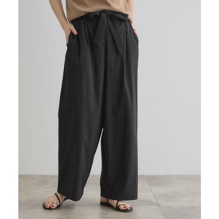 【晴れの日も雨の日も】撥水イージーワイドパンツ | grove | 詳細画像1 