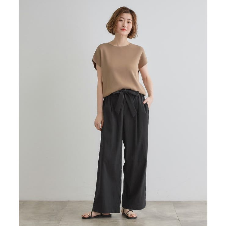 【晴れの日も雨の日も】撥水イージーワイドパンツ | grove | 詳細画像2 