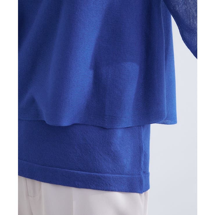 シアーな軽やかさフロントシアーフレアニット | grove | 詳細画像19 