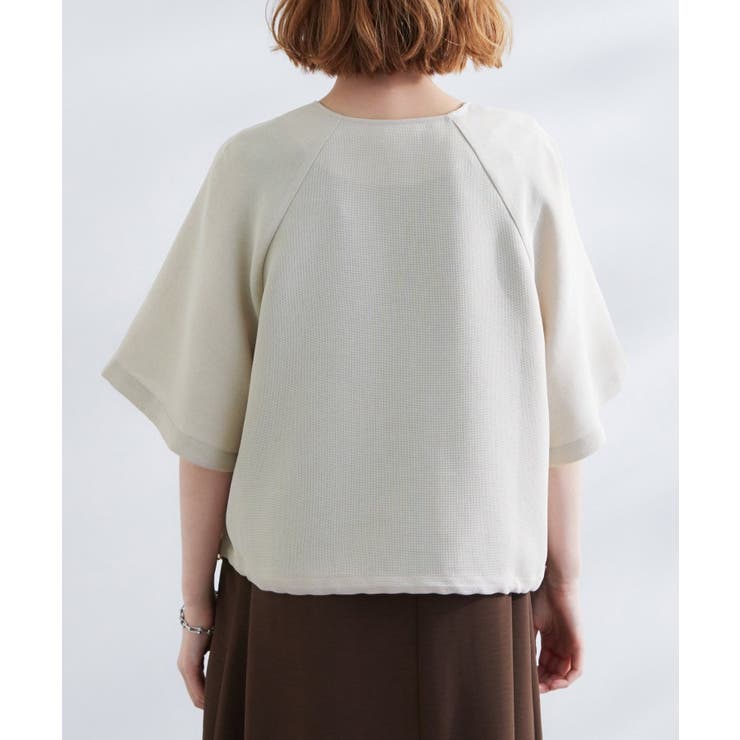 透け感と立体感で魅せる、大人の夏のメッシュワイドスリーブジャケット | grove | 詳細画像16 