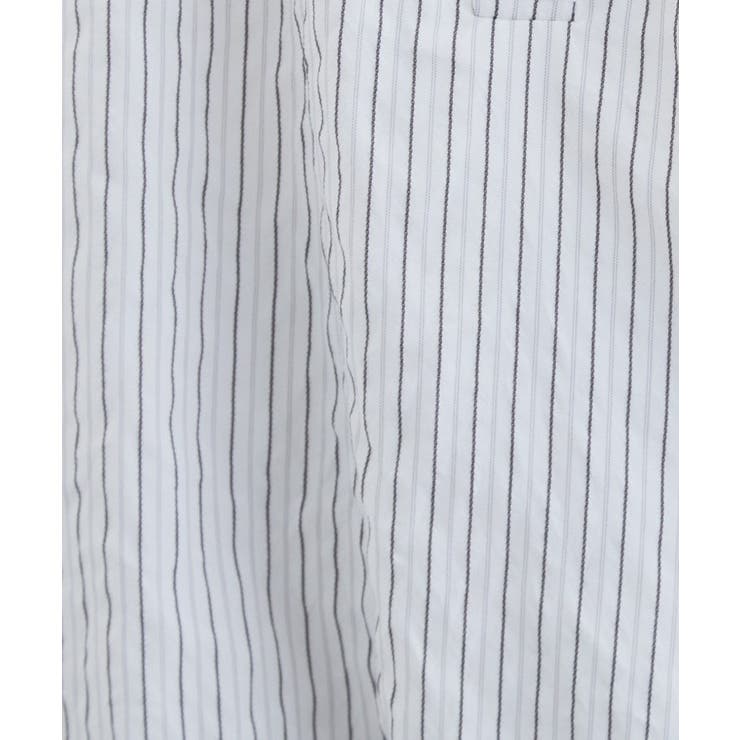 裾のボリュームが今年気分 ストライプバルーンブラウス | grove | 詳細画像4 