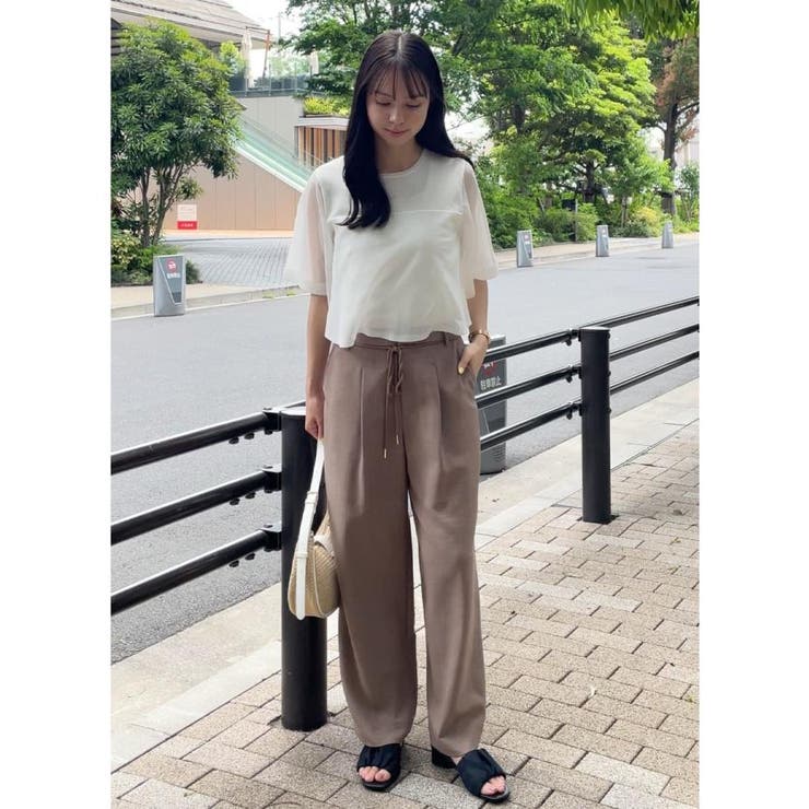 ロープベルトで差がつく 洗練リラックスパンツ | grove | 詳細画像12 