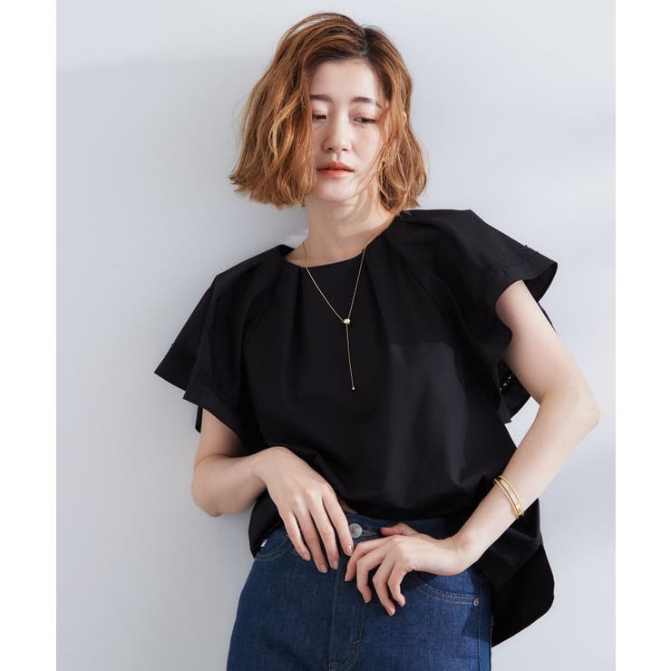 【サスティナブル原料】涼し気フレアスリーブブラウス | grove | 詳細画像5 