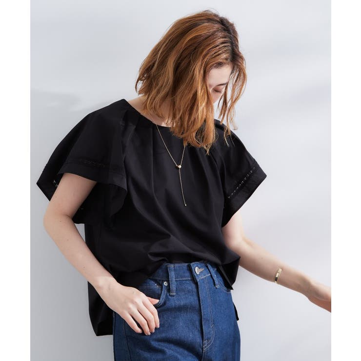 【サスティナブル原料】涼し気フレアスリーブブラウス | grove | 詳細画像6 