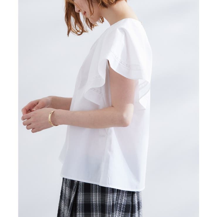 【サスティナブル原料】涼し気フレアスリーブブラウス | grove | 詳細画像14 
