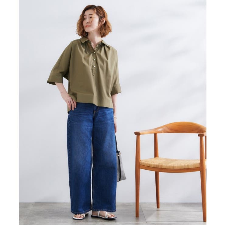 【サスティナブル原料】衿付きドルマンタックシャツ | grove | 詳細画像11 