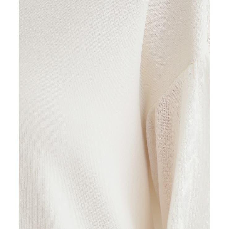 【嬉しい機能付き】やわらかドライタッチシアーフレアスリーブニット | grove | 詳細画像4 