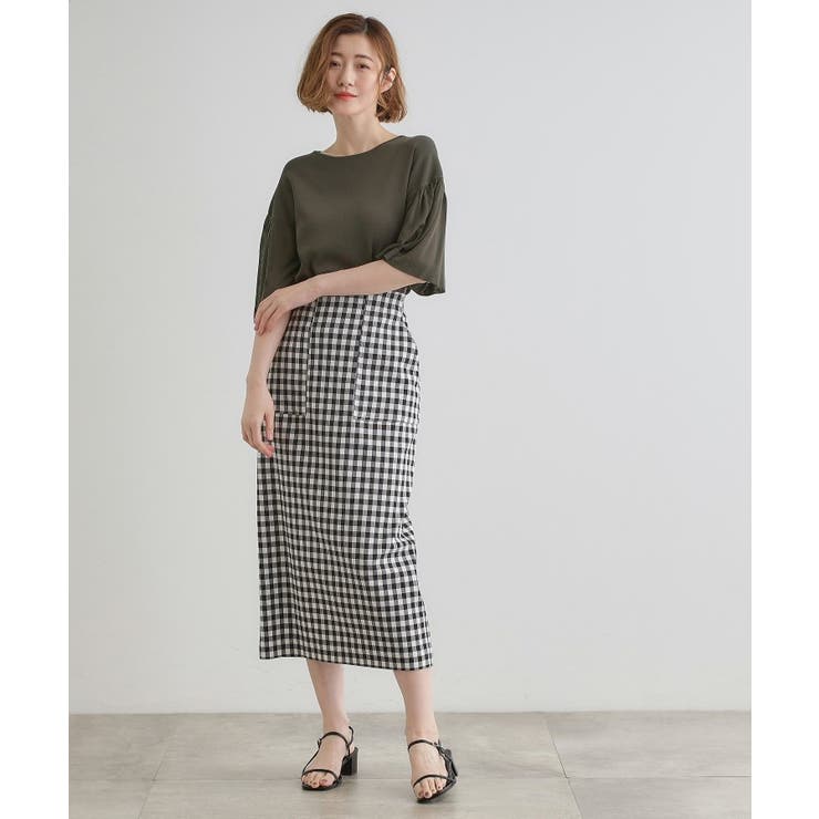 【嬉しい機能付き】やわらかドライタッチシアーフレアスリーブニット | grove | 詳細画像11 