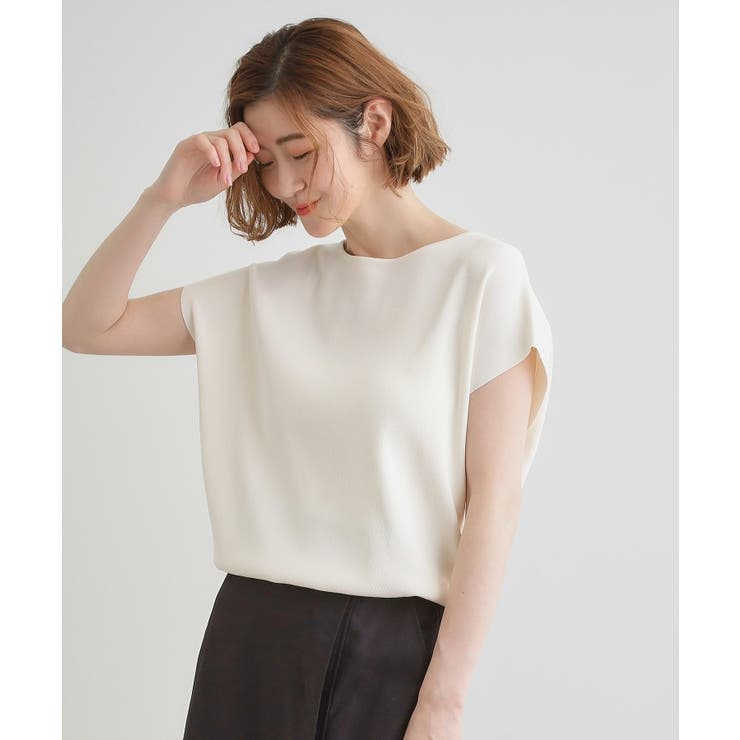 【嬉しい機能付き】やわらかドライタッチフレンチスリーブニット | grove | 詳細画像2 