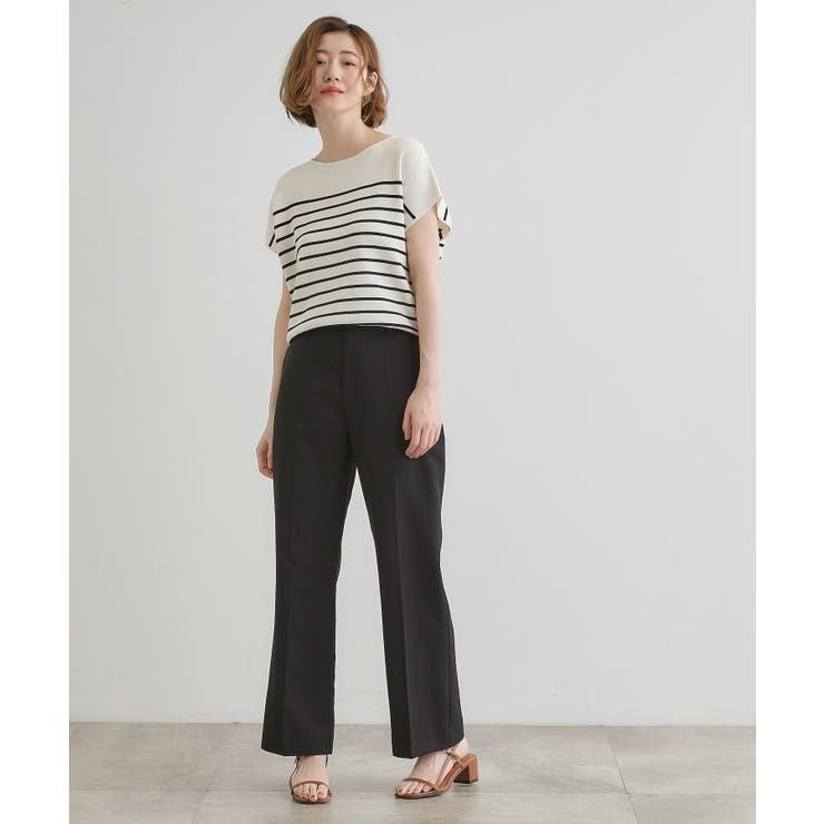 【嬉しい機能付き】やわらかドライタッチフレンチスリーブニット | grove | 詳細画像28 