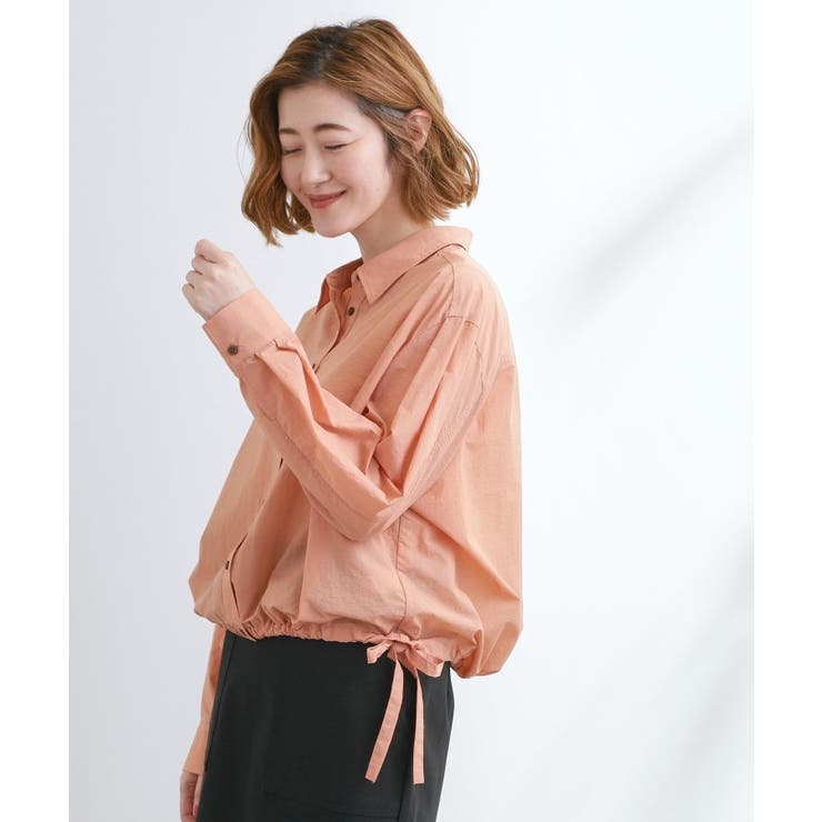 【UVカット/洗える】クロップドシアーシャツ | grove | 詳細画像9 