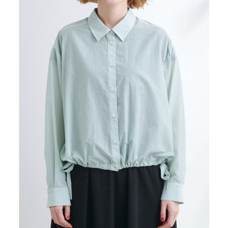 【UVカット/洗える】クロップドシアーシャツ | grove | 詳細画像17 