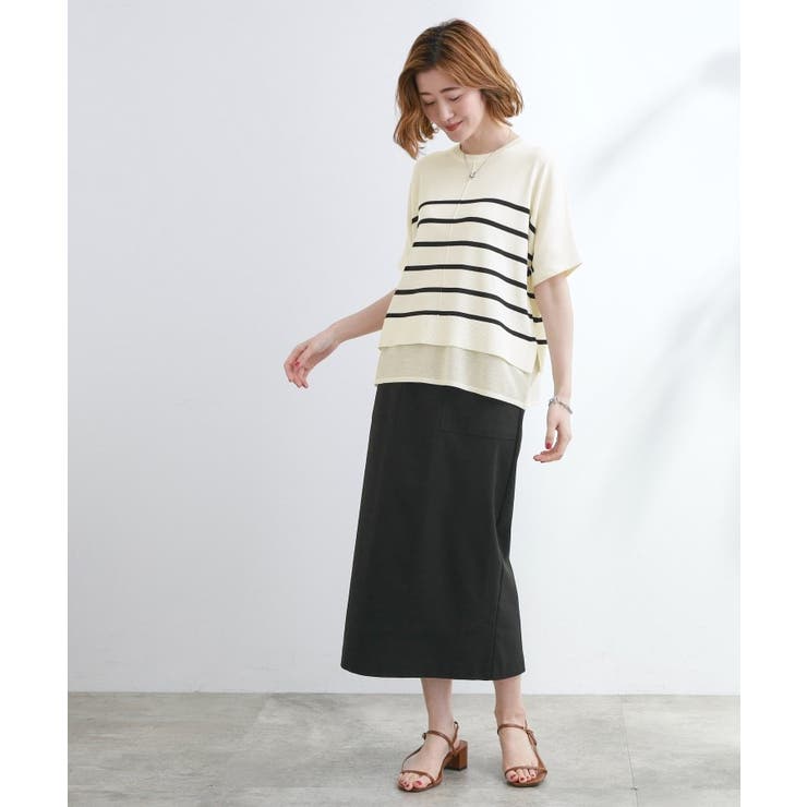 【夏に嬉しい機能付き】やわらかドライタッチレイヤードライクニット | grove | 詳細画像11 