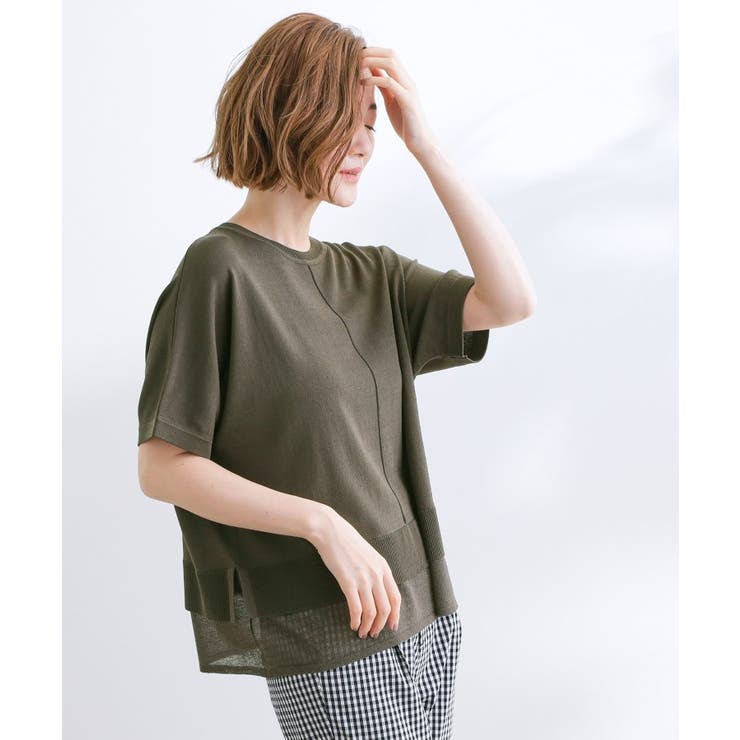 【夏に嬉しい機能付き】やわらかドライタッチレイヤードライクニット | grove | 詳細画像14 