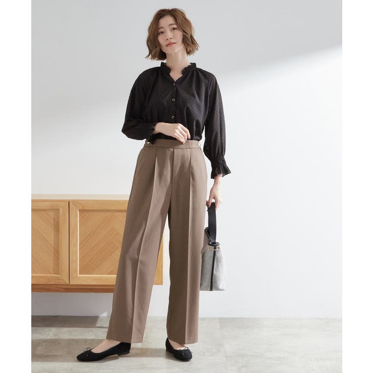 【洗える/美脚ラインキープ】ワイドパンツ | grove | 詳細画像10 