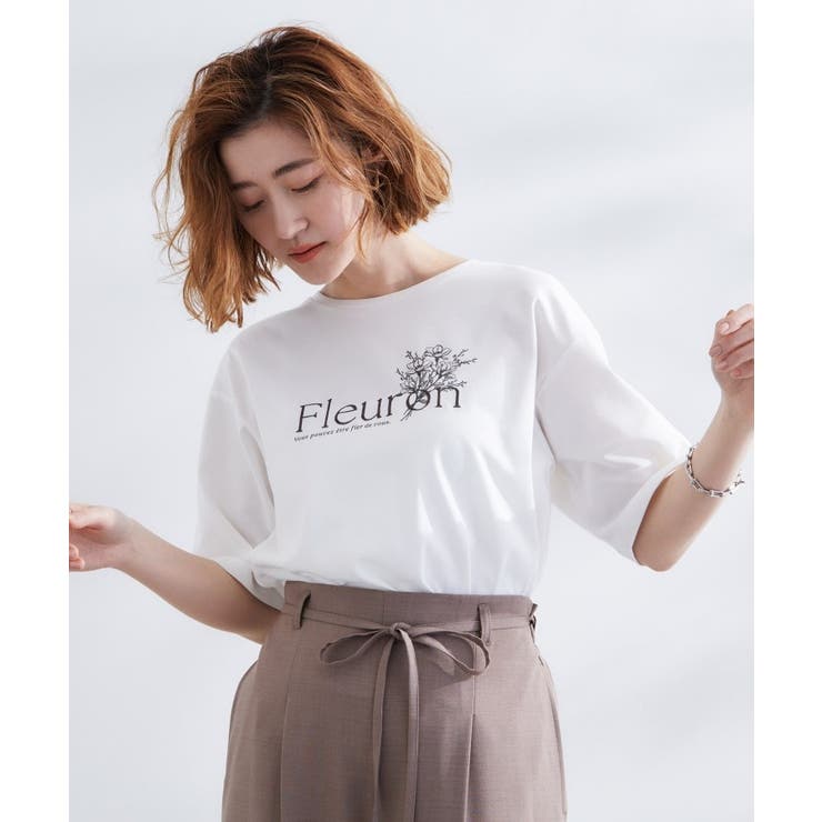 【UVカット/二の腕カバー】ハーフスリーブロゴTシャツ | grove | 詳細画像2 
