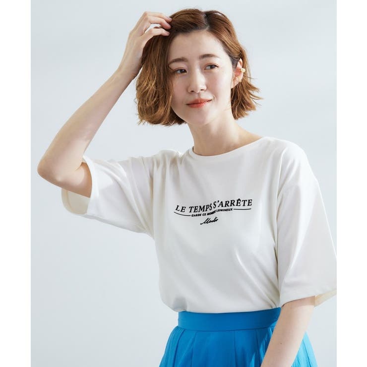 オフ×フロッキー(103) | 【UVカット/二の腕カバー】ハーフスリーブロゴTシャツ | grove