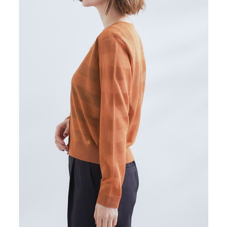 シアーボーダーカーディガン | grove | 詳細画像14 