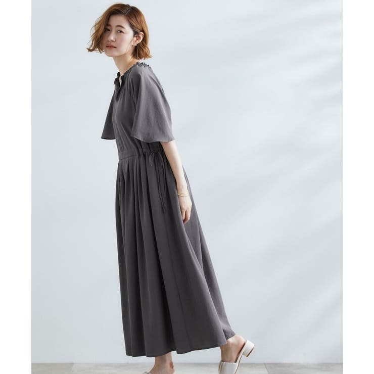 【晴れの日も雨の日も】撥水エアリーフレアスリーブワンピース | grove | 詳細画像1 