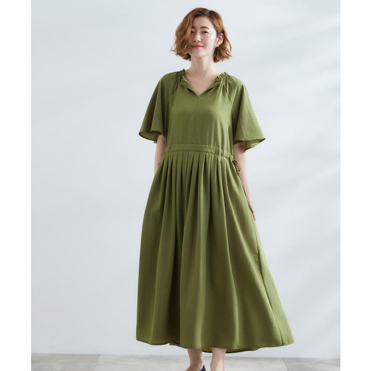 【晴れの日も雨の日も】撥水エアリーフレアスリーブワンピース | grove | 詳細画像5 