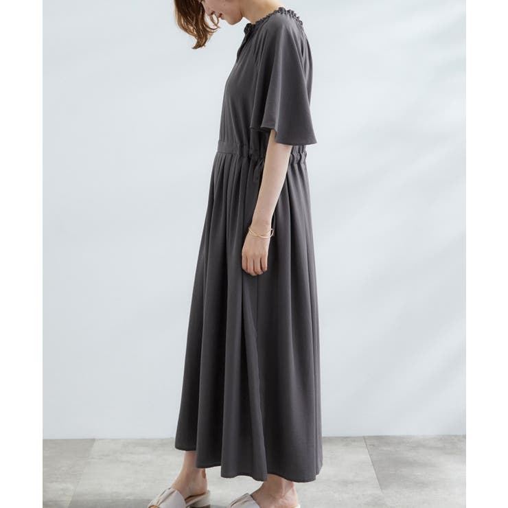 【晴れの日も雨の日も】撥水エアリーフレアスリーブワンピース | grove | 詳細画像14 