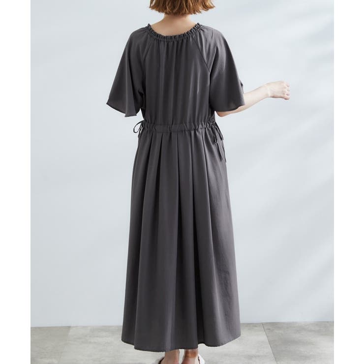 【晴れの日も雨の日も】撥水エアリーフレアスリーブワンピース | grove | 詳細画像15 