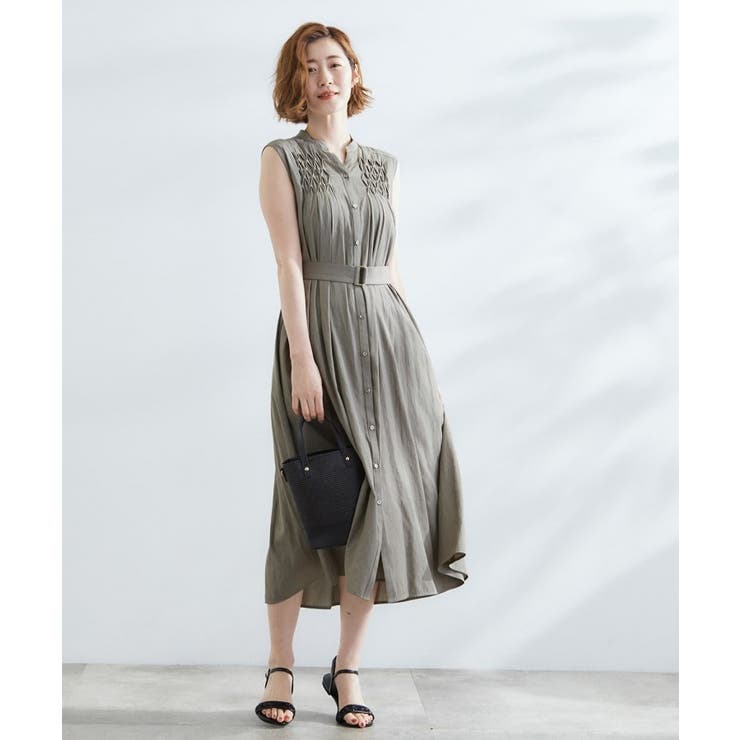 シャンブレースモッキングワンピース | grove | 詳細画像3 