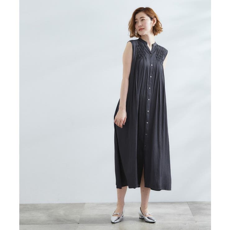 シャンブレースモッキングワンピース | grove | 詳細画像8 