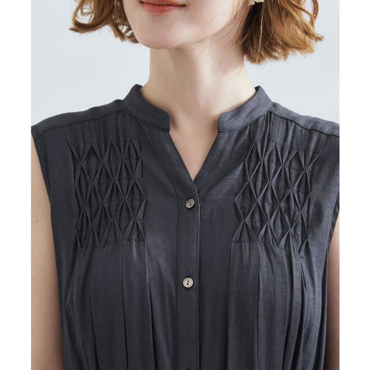 シャンブレースモッキングワンピース | grove | 詳細画像18 