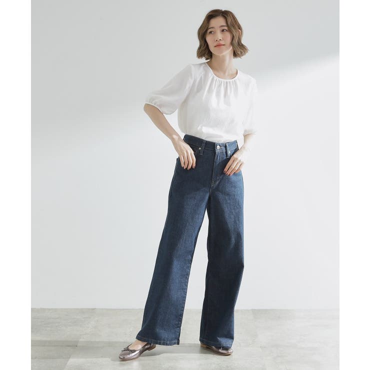 【2点SET/お洒落見え/体型カバー】ツイード調キャミ×ブラウスセット | grove | 詳細画像13 