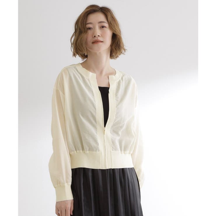 軽やかに秋先取り ブルゾン感覚で着られるカーディガン | grove | 詳細画像1 