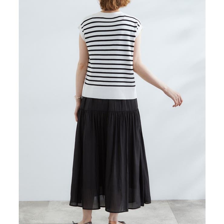 【2点SET】可愛く着まわせる！便利なニットベスト＆スカートセット | grove | 詳細画像26 