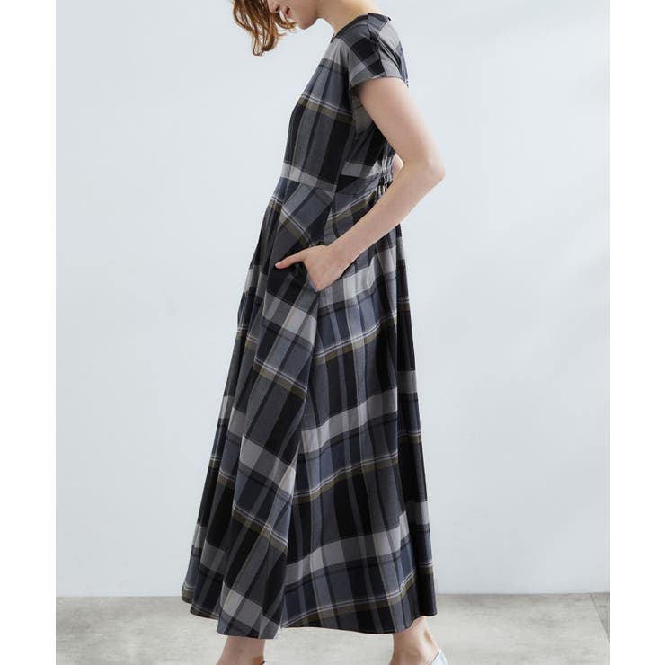 秋を先取り！ビッグチェック フィット＆フレアワンピース | grove | 詳細画像10 