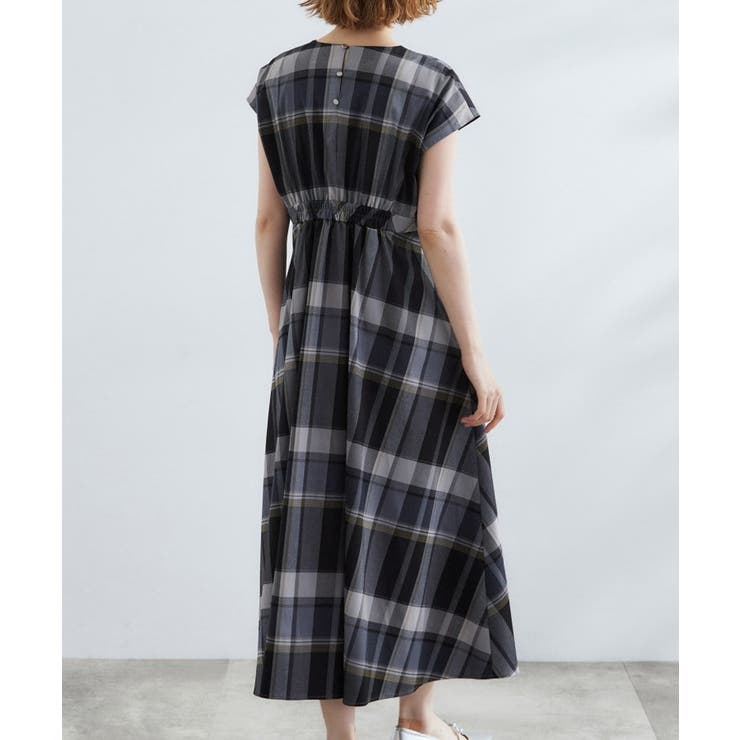 秋を先取り！ビッグチェック フィット＆フレアワンピース | grove | 詳細画像11 