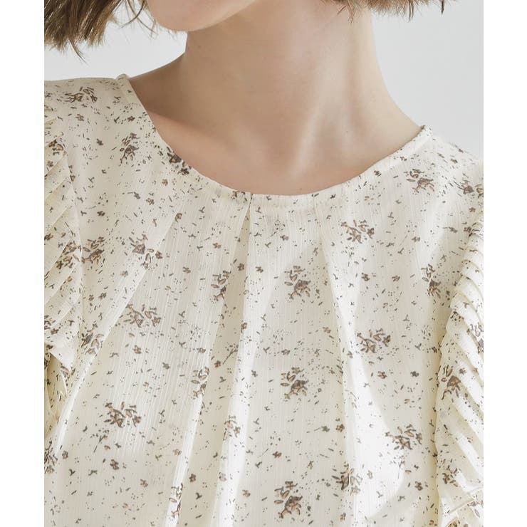 プリーツが彩る 華やか花柄ブラウス | grove | 詳細画像16 