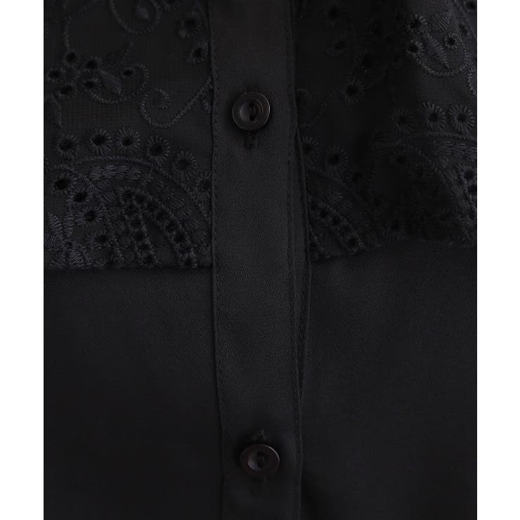 透け感と刺繍で魅せる ペイズリー刺繍ケープブラウス | grove | 詳細画像8 