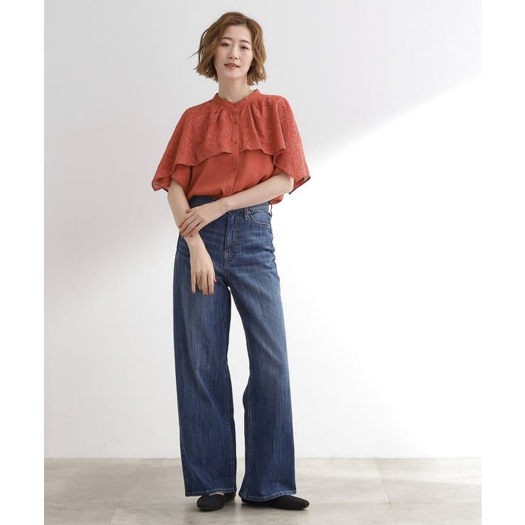 透け感と刺繍で魅せる ペイズリー刺繍ケープブラウス | grove | 詳細画像11 