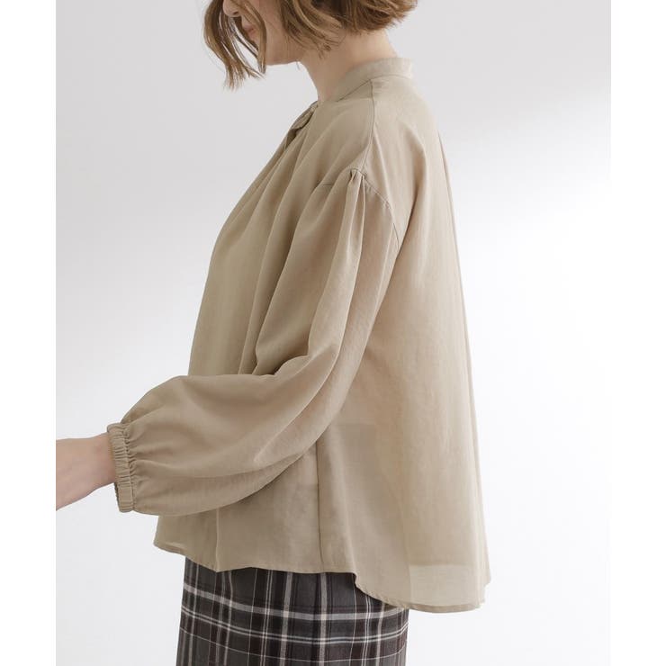 【ひんやり/洗える】シアースタンドネックシャツブルゾン | grove | 詳細画像20 