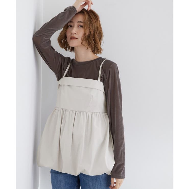 ライトグレー(011) | バルーンキャミビスチェ | grove