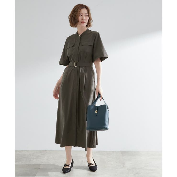 軽やかに決まる ワークシャツワンピース | grove | 詳細画像2 