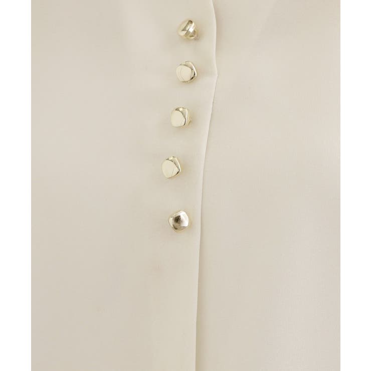 【洗える/お仕事】美しさが続く袖タックブラウス | grove | 詳細画像4 