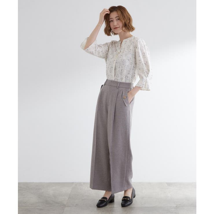 【洗える/お仕事】美しさが続く袖タックブラウス | grove | 詳細画像11 