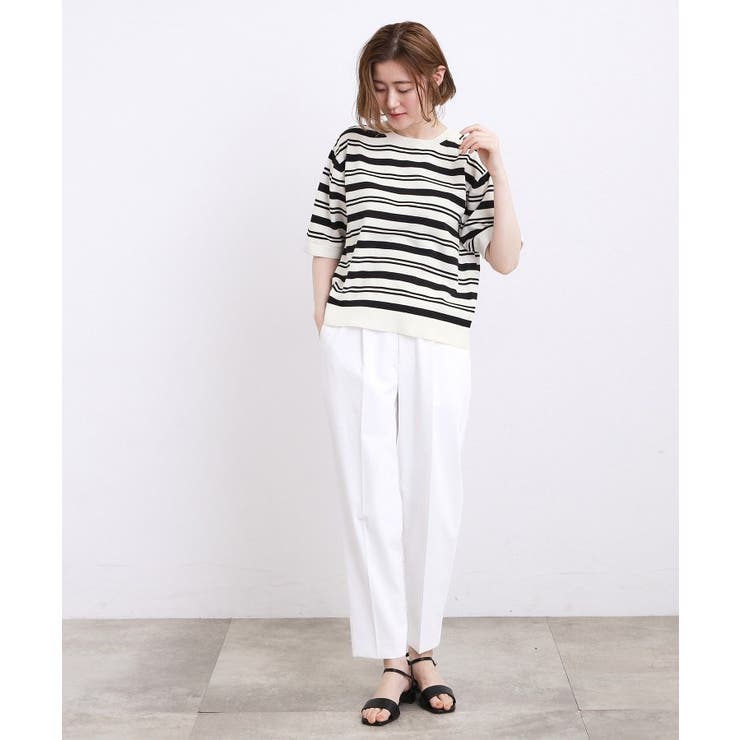 【ひんやり・UVカット・洗濯機◎】Tシャツ感覚で着られるコットン混ニット | grove | 詳細画像15 